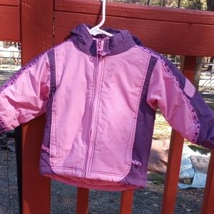 REI Kids Pink and Purple Puffer Jacket